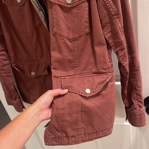 A&F Jacket, medium. Burgundy color- perfect for fall! NWOT. - Picture 3 of 5